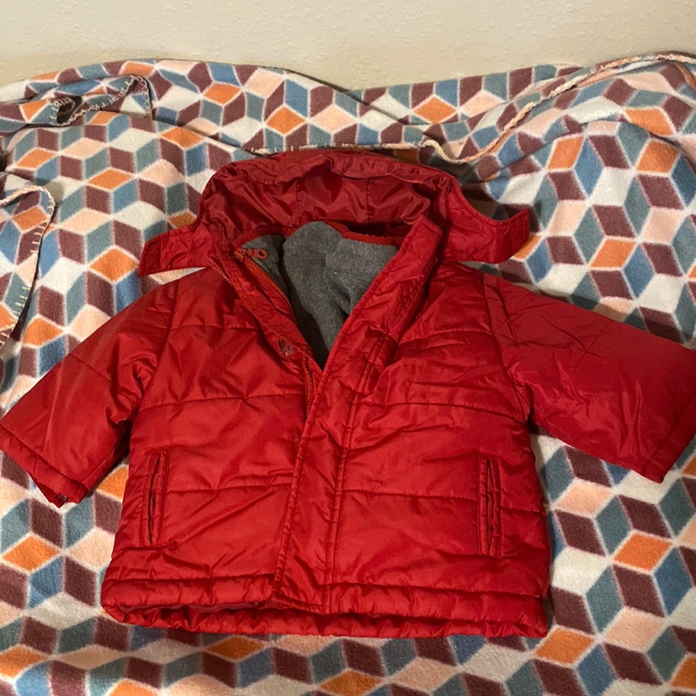 Gymboree 12 to 18 month red jacket. Gently used.